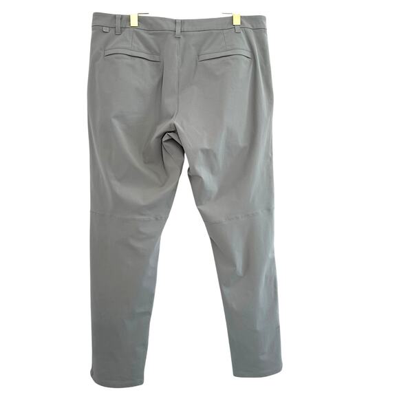 Lululemon Commission Pant Classic 32" Warpstreme Men 38 Silver Drop Athleisure - Picture 2 of 5